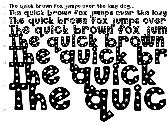 DJB Starry Starry Font font waterfall